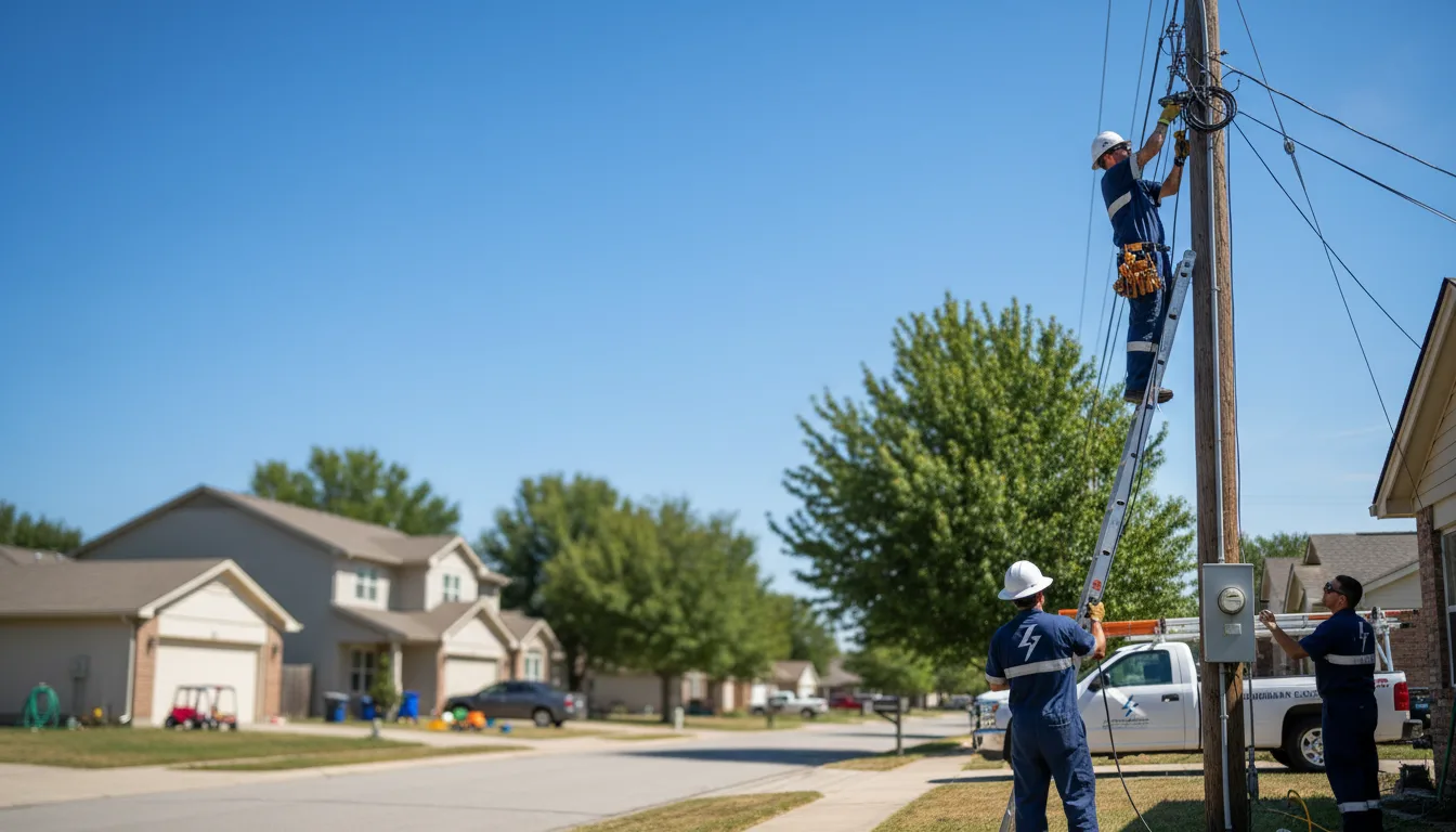 Residential electrician providing installation services in New Freeport, PA
